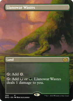 Llanowar Wastes (FOIL) x1 - MTG The Brothers' War BRO #299 - Image 1