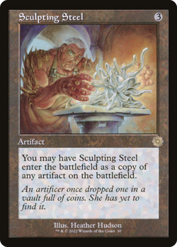 Sculpting Steel (REGULAR) x1 - MTG The Brothers' War Retro Artifacts BRR #50 - Image 1