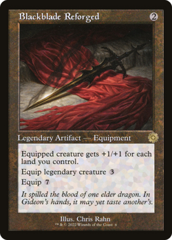 Blackblade Reforged (REGULAR) x1 - MTG The Brothers' War Retro Artifacts BRR #6 - Image 1
