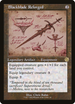 Blackblade Reforged (REGULAR) x1 - MTG The Brothers' War Retro Artifacts BRR #69 - Image 1