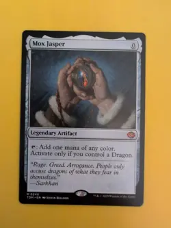 Mox Jasper. TDM Artifact Magic the Gathering Card. - Image 1