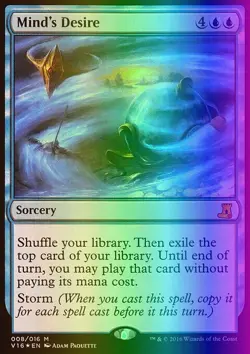 MTG Magic the Gathering Mind's Desire (8/16) FTV Lore LP FOIL - Image 1