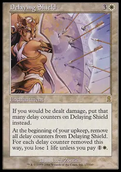 MTG Magic the Gathering Delaying Shield (17/352) Odyssey LP - Image 1