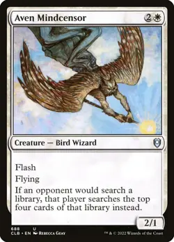 MTG Aven Mindcensor (688/1080) Commander Legends Battle for Baldur's Gate LP - Image 1