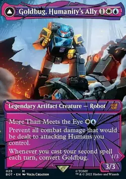 MTG Magic the Gathering Goldbug, Humanity's Ally (25/60) Transformers NM - Image 1
