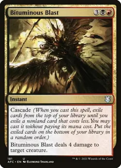 MTG Bituminous Blast (181/359) Adventures in the Forgotten Realms Commander NM - Image 1