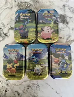 Pokemon TCG : Ascended Heroes Mini Tins x5 - Full Art Set - New & Sealed - Image 1