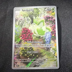 2023 Pokemon Sprigatito 196/193 SV02 Paldea Evolved Illustration Rare Holo - Image 1