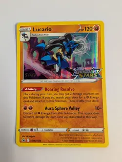 Pokemon Lucario Staff Promo - Brilliant Stars SWSH186 - Image 1