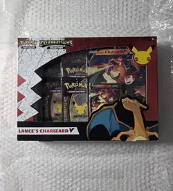 Pokemon Celebrations 25th Anniversary Lance's Charizard V Sealed - Image 1