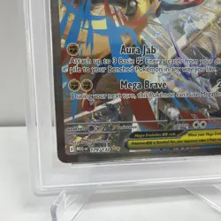 2025 Pokemon Mega Evolution Mega Lucario EX #179 Special Illustration Rare PSA 9 - Image 2