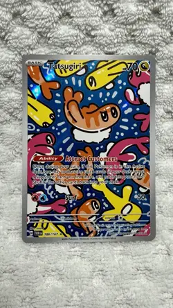 Tatsugiri 186/167 Sv06 Twilight Masquerade Pokemon TCG Full Art NM Free Ship - Image 1
