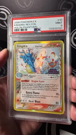 PSA 9 - Pokemon Kingdra Ex Holon Phantoms Reverse Holo Rare #10 - Image 1