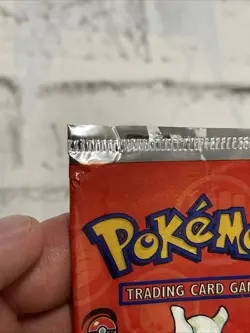 Vintage 1999 Pokemon TCG Base Set 2 Mewtwo EMPTY Booster Pack Wrapper Vtg Rare - Image 3