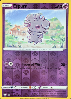 Espurr - Pokemon TCG - Sword & Shield - Battle Styles - Reverse Holo - 060/163 - Image 1