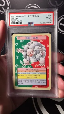 Pokemon Golem Japanese Topsun Blue Back #76 PSA 9 - Image 1