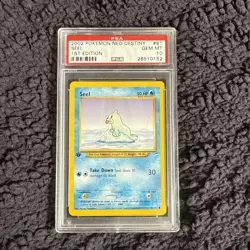 Pokemon TCG: Neo Destiny - Seel 81/105 1st Edition [PSA 10] GEM MINT - Image 1