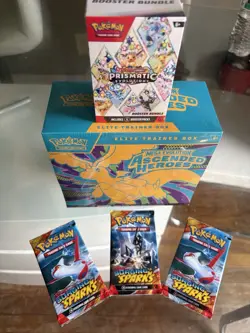 Pokemon Ascended Heroes Elite Trainer Box & Prismatic Evolutions Booster Lot - Image 1
