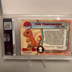 Pokemon Topps Chrome Spectra Charmander Holo #4 PSA 10 - Image 3