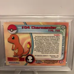 Pokemon Topps Chrome Spectra Charmander Holo #4 PSA 10 - Image 4