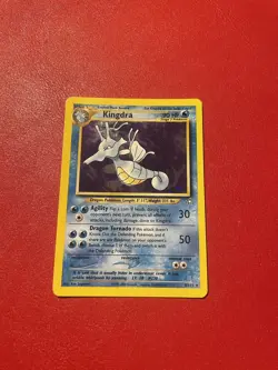 Pokemon WOTC 1x Kingdra Neo Genesis 8/111 Holo Unlimited Holo Rare EXCELLENT - Image 3