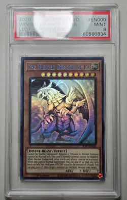2020 YU-GI-OH! Winged Dragon Of Ra LED7-EN000 GHOST RARE PSA 9 - Image 2