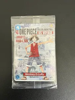 One Piece TCG Monkey D Luffy College Basketball US Voyage Promo P-055 - Image 1