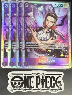 4x One Piece ST26-003 SR Nico Robin - English - Foil - Playset - TCG - NM/M - Image 1