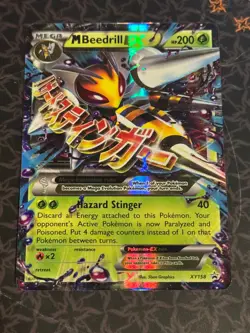 Pokemon Mega M Beedrill EX Card XY158 Pokemon Mega M Collection Near Mint - Image 1