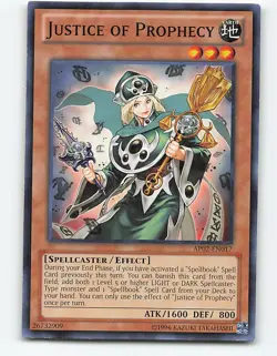 Justice of Prophecy #AP02-EN017 Yugioh Card - Image 1