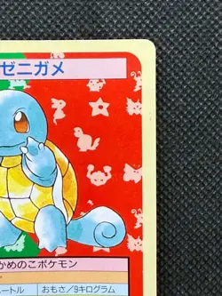 Pokemon Card Japanese Squirtle No. 007 Top sun Topsun Nintendo 1995 Green Back - Image 4