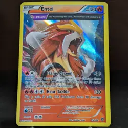 Entei 15/98 LP/NM Holo XY Ancient Origins Pokemon Card legendary beast roaring - Image 1
