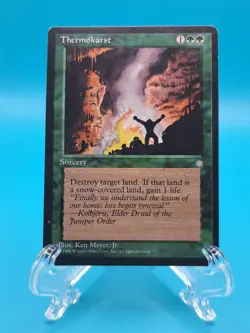 Magic the Gathering MTG Thermokarst (ICE) #268 X1 Non-Foil MP - Image 1