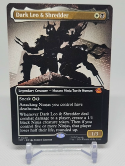 MTG Dark Leo & Shredder Borderless Teenage Mutant Ninja Turtles Mythic 0220 - Image 1