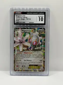 MAGEARNA EX 75/114 XY Steam Siege Holo Rare Pokemon TCG GRADED (CGC GEM MINT 10) - Image 1