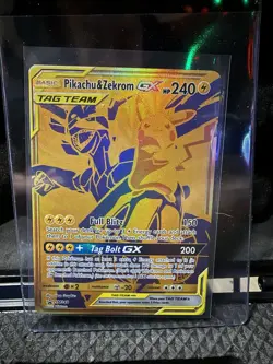 Pikachu & Zekrom GX Tag Team SM248 Promo Sun & Moon Pokemon 2021 - Image 1