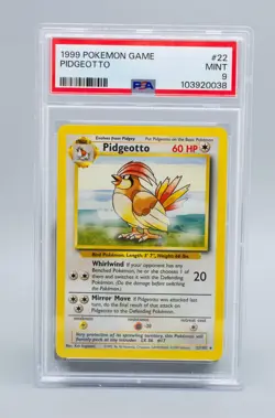 (MA4) Pidgeotto - 22/102 - #22 Pokemon Base Set PSA Mint 9 - Image 1