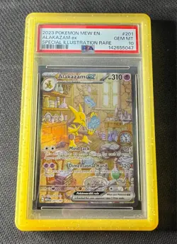 Pokemon Alakazam EX 201 Pokemon 151 PSA 10 GEM MINT - Image 1