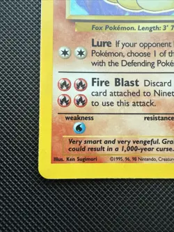 Ninetales 12/102 WoTC Base Set Holo Rare - Pokemon TCG - Moderately Played (MP) - Image 4