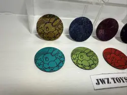 8x Eevee Prismatic Evolutions Pokemon Coins From Tins Full Set - 527 - Image 5