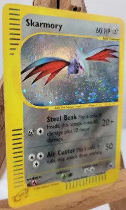 Skarmory 027/165 Expedition Base Set Holo Rare Pokemon TCG Nintendo SWIRL - Image 2