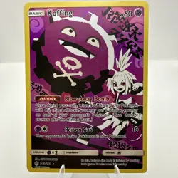 Pokemon TCG Koffing 243/236 Cosmic Eclipse Secret Rare Character Holo NM - Image 1