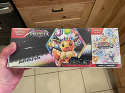 Pokemon TCG Scarlet & Violet Prismatic Evolutions Surprise Box Factory Sealed - Image 1