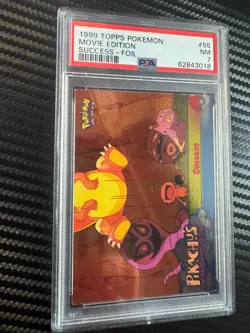 1999 TOPPS POKEMON THE MOVIE EDT| SUCCESS-FOIL PSA 7 *BTX - Image 1