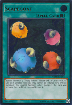 YUGIOH SCAPEGOAT ULTIMATE RARE NEAR MINT OP08-EN003 - Image 1