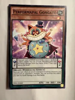 Performapal Gongato - TDIL-EN002 Yugioh! The Dark Illusion - 1st Edition - NM - Image 1