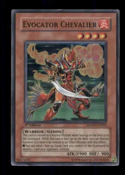 Evocator Chevalier Super Rare Structure Deck: Warriors' Strike SDWS-EN002 LP - Image 1