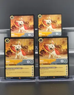 Disney Lorcana Bolt - Down but Not Out 29/204 Reign of Jafar Rare 4 Cards Set - Image 1