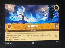 Disney Lorcana Winterspell Zootopia - Tundratown 34/204 NM - Image 1