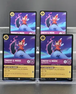 Disney Lorcana Timothy Q. Mouse - Flight Instructor 47/204 Fabled Common 4 Cards - Image 1